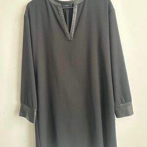 New Theory Black Long Sleeve Dress Medium Size